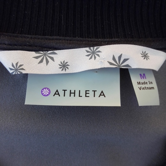 Athleta Jacket Bombtastic Athletic Full Front Zip Wicking Breathable M - Picture 6 of 8